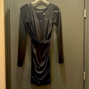 Badley Mischka Knotted Black Dress